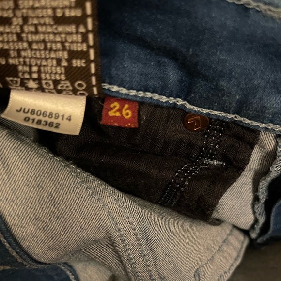 7 For All Mankind The Skinny Crop & Roll Jeans - Picture 11 of 11